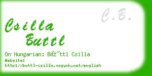 csilla buttl business card